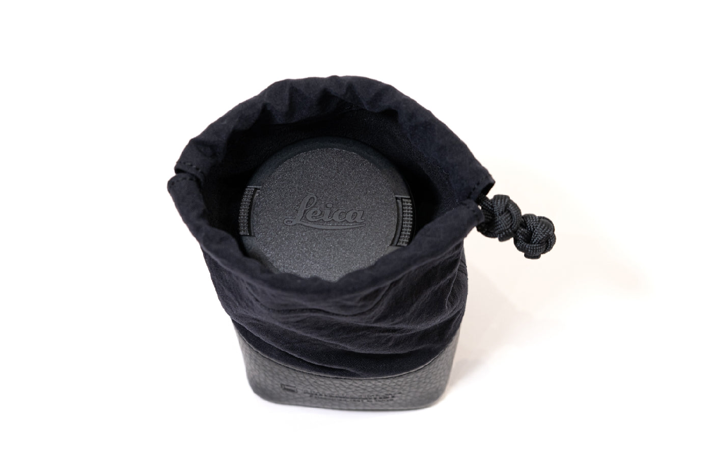 ACAM-LP140 Fabric and Leather Lens Pouch (M)