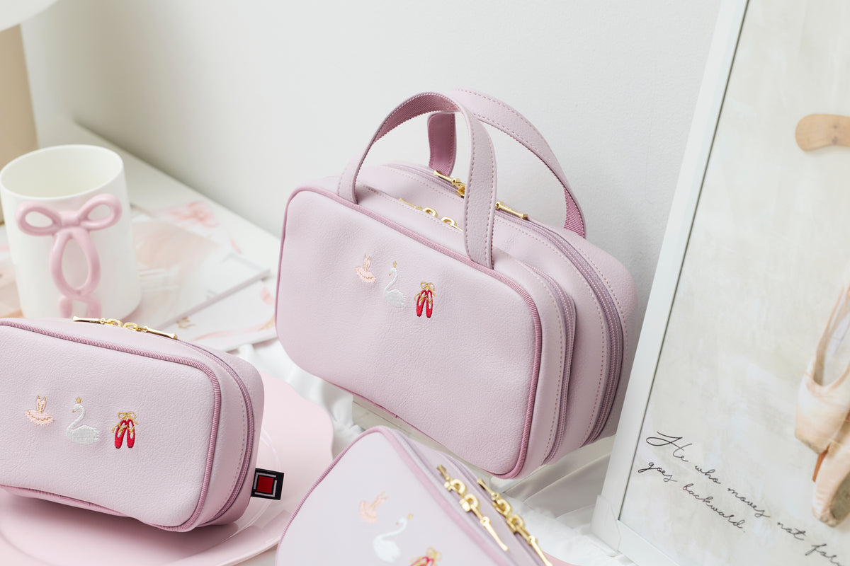 Embroidery Ballet -  Makeup Bag  (designed to fit an eyelash curler) - 6OP-EB22