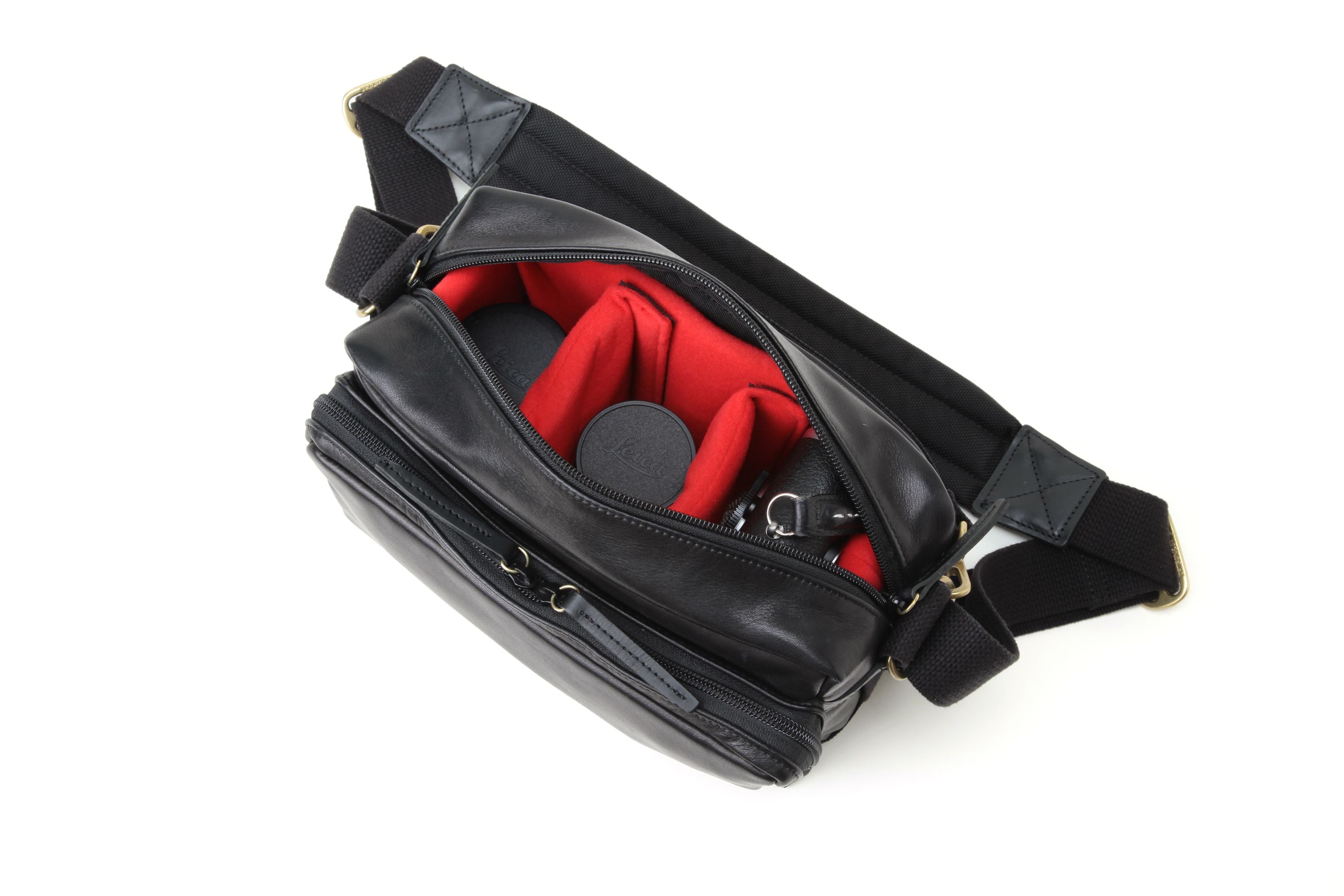 GCAM-1100 Leather Shoulder Camera Bag